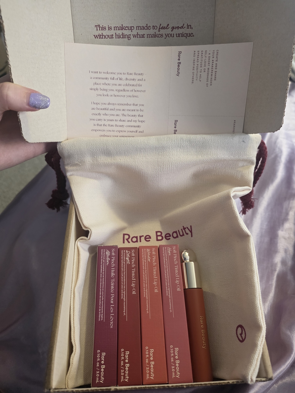 Rare Beauty Soft Touch Lip Oil Lot